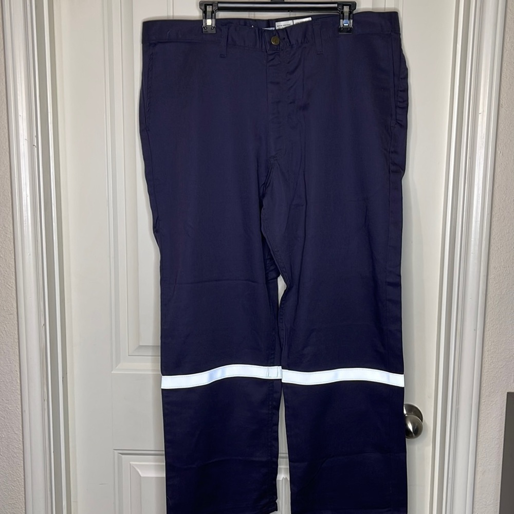 Sale! ☄️ NWT! Lapco Flame Resistant Navy Blue Pants 👖 with Reflective Strip